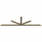 Ekena Millwork Saratoga Rough Sawn Timber Gable Bracket, Douglas Fir, 108"W x 31 1/2"H x 2"D x 4"F, 7/12 Pitch GBW108X31X0204SAR00RDF - alternate 5